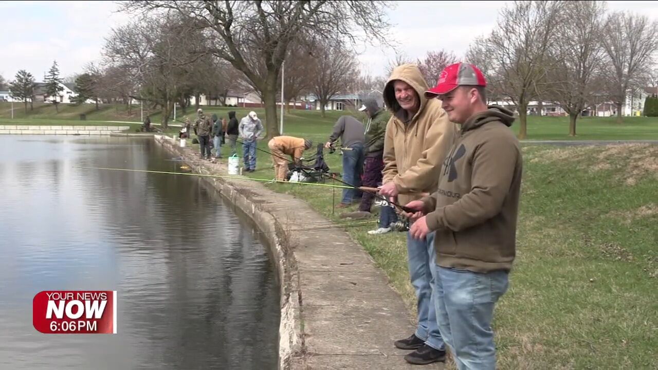 Hundreds of rainbow trout released at Schoonover Lake